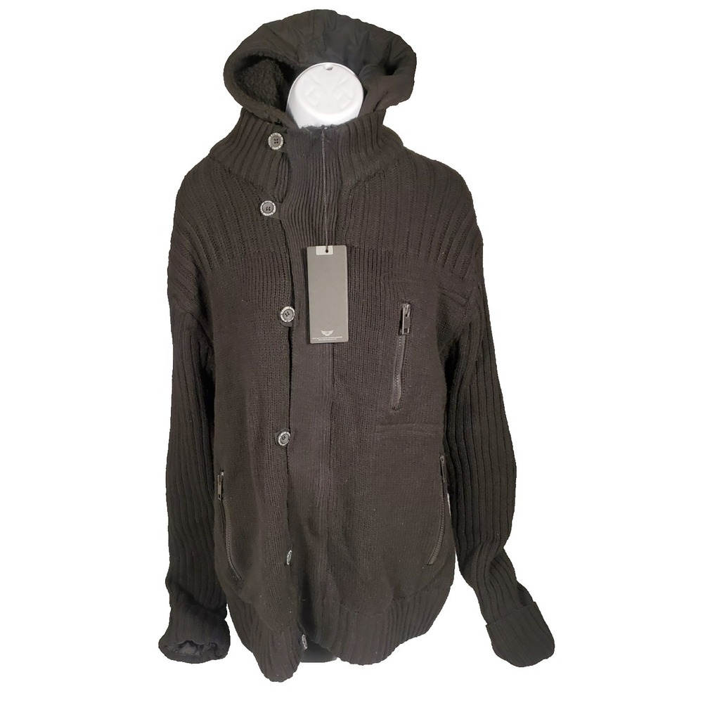 Brave Soul Women's 2XL Black Hooded Jacket New Soul Edition NWT‎